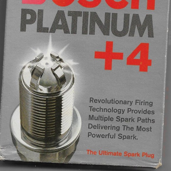 NEW BOSCH PLATINUM SPARK PLUG PACK OF 4 (PN BOSCH 4477) - Picture 3 of 5